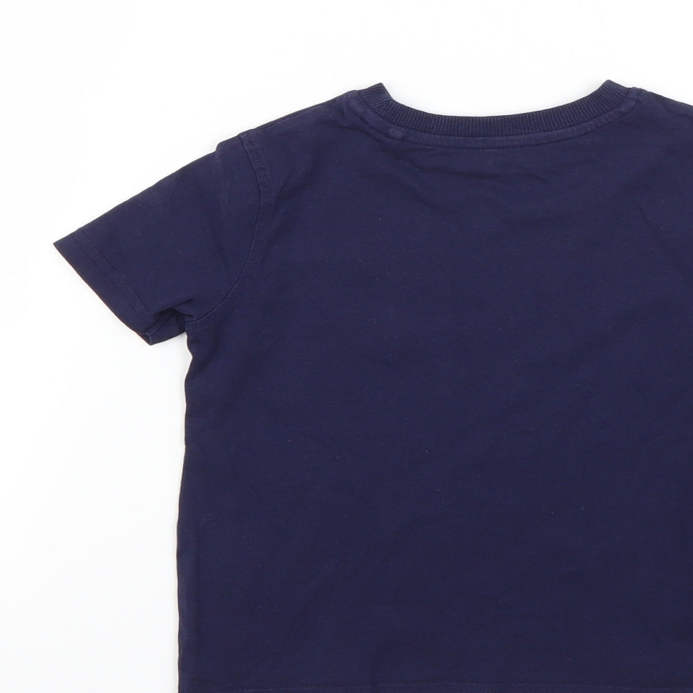 George Boys Blue Basic T-Shirt Size 3-4 Years