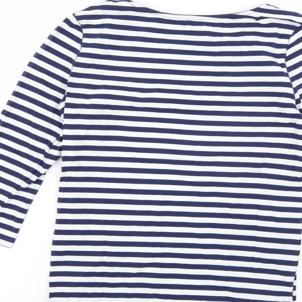 NEXT Womens Multicoloured Striped Basic T-Shirt Size 8