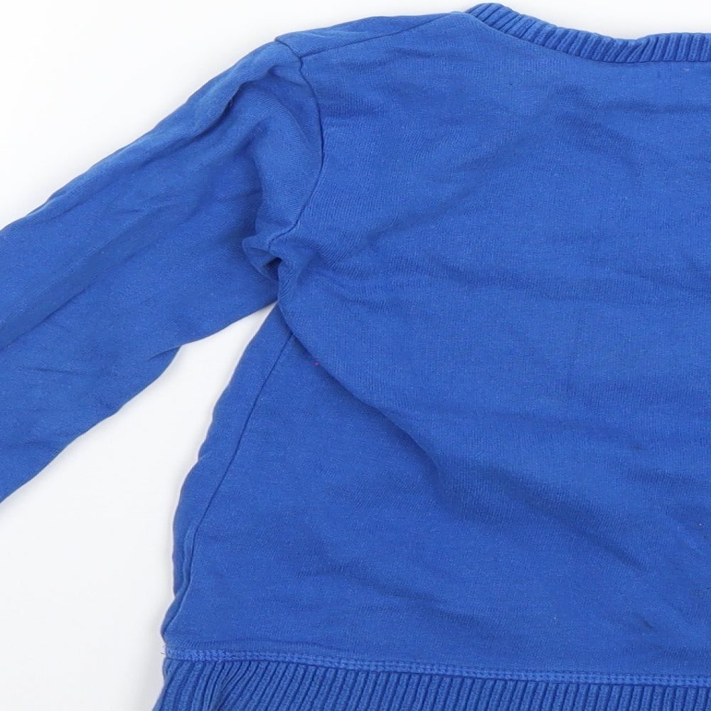 Mothercare Boys Blue Pullover Jumper Size 6 Years