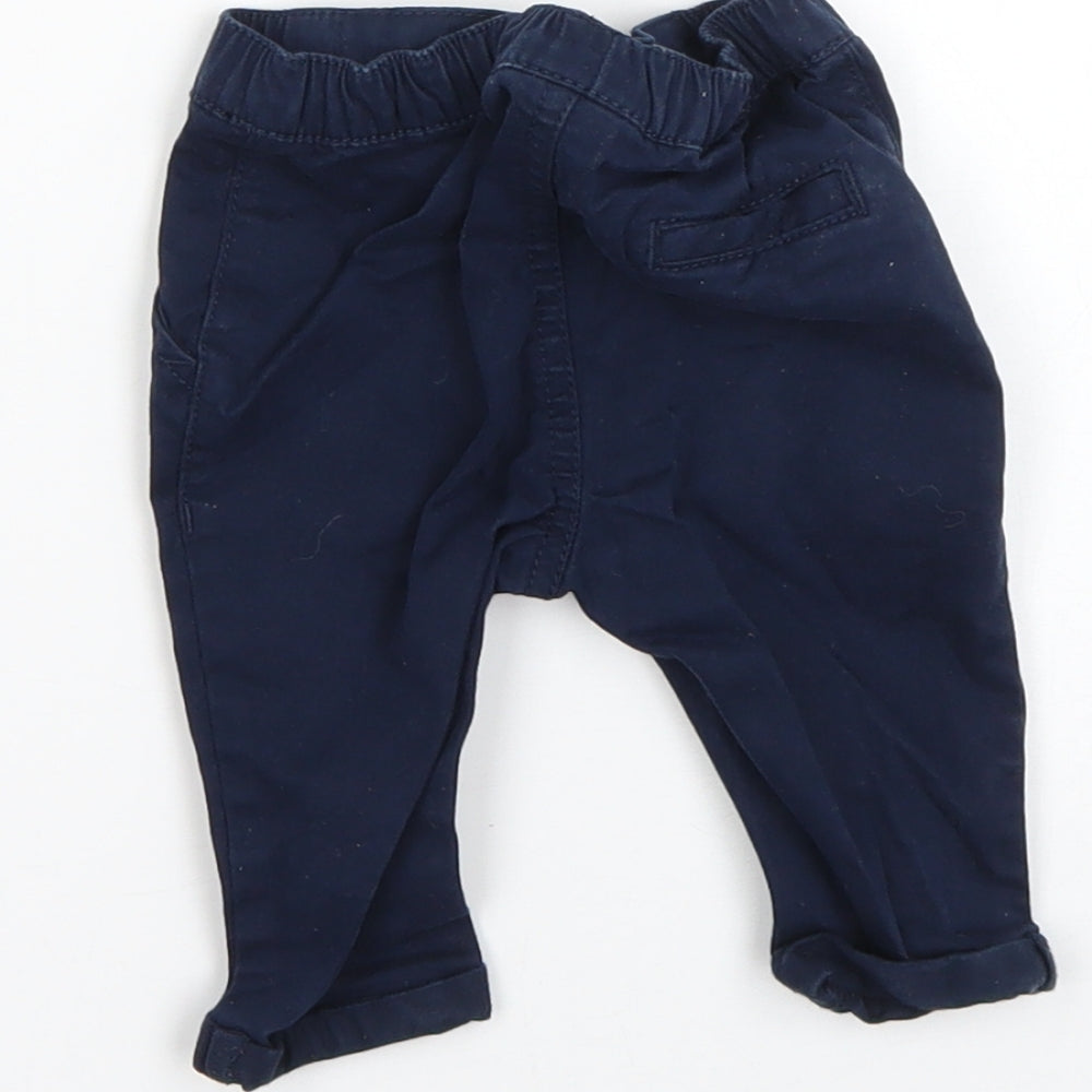 Next Baby Blue Cropped Trousers Size 0-3 Months