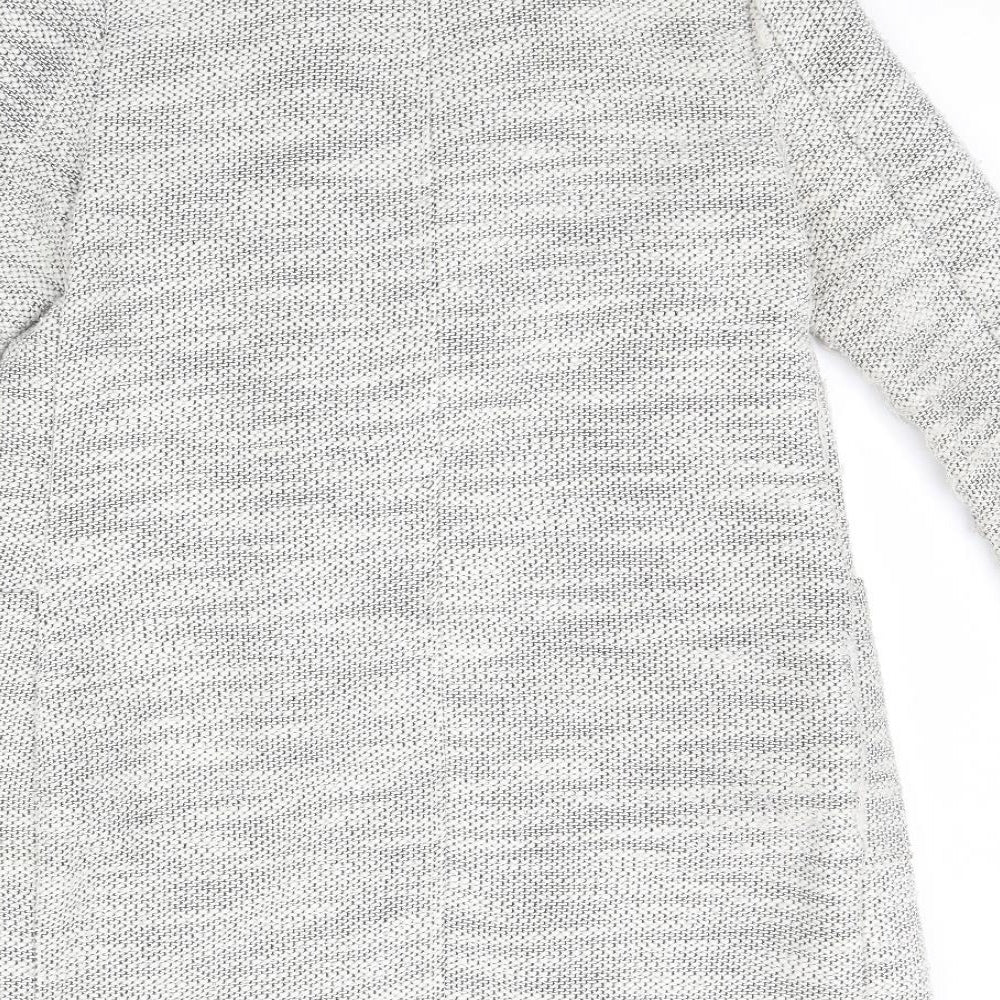 New Look Womens Ivory Herringbone Jacket Size 10