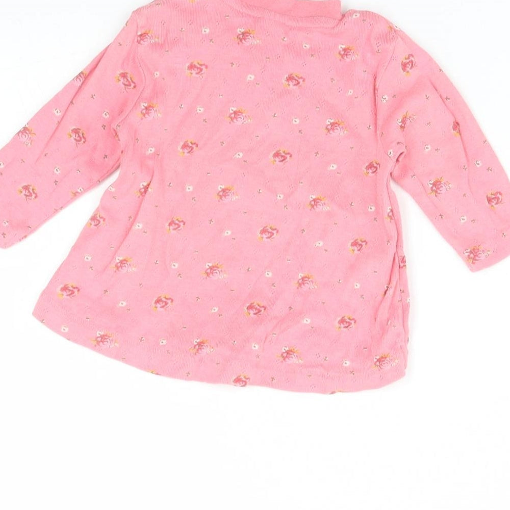 NEXT Girls Pink Basic Blouse Size 0-3 Months