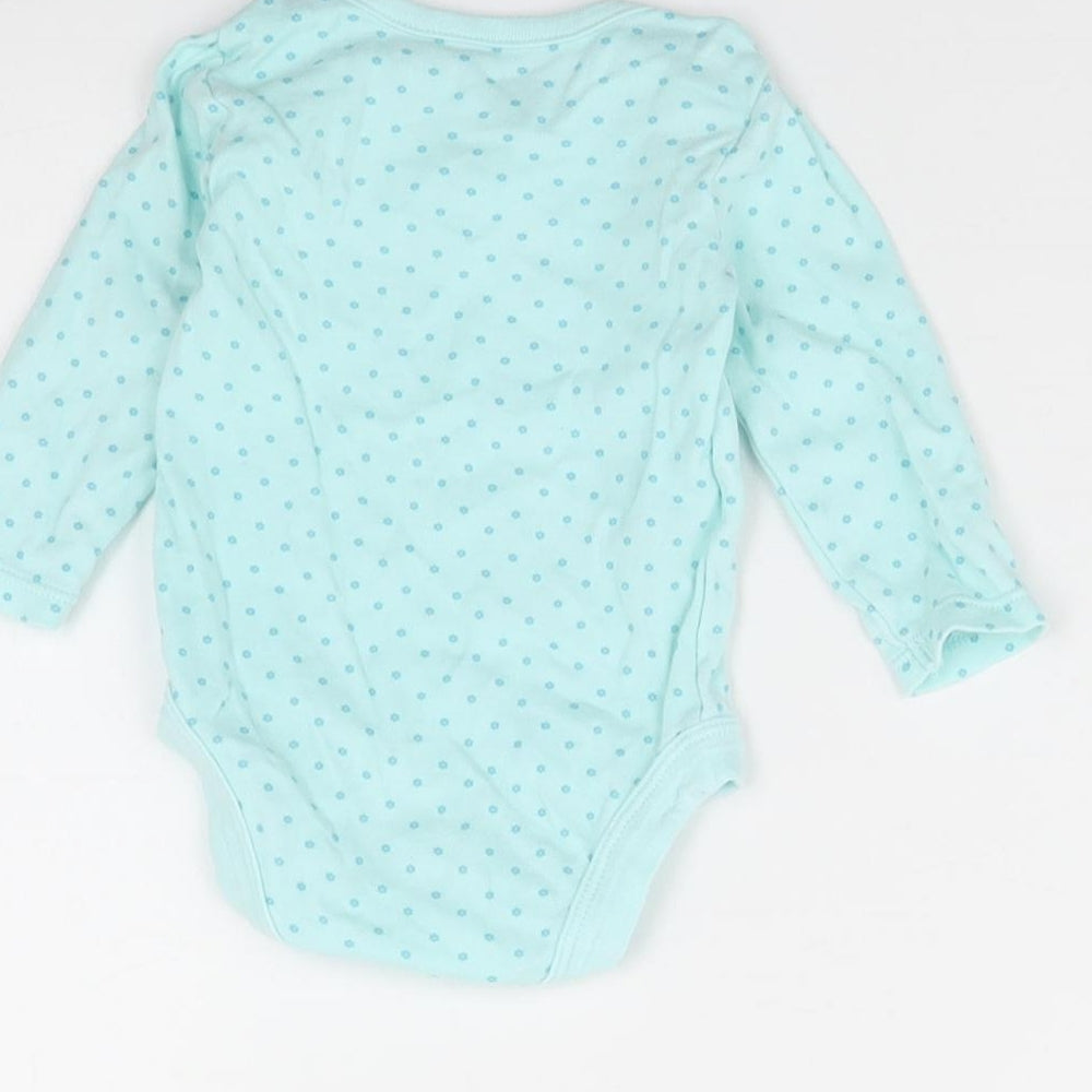 TU Girls Blue Striped Babygrow One-Piece Size 0-3 Months