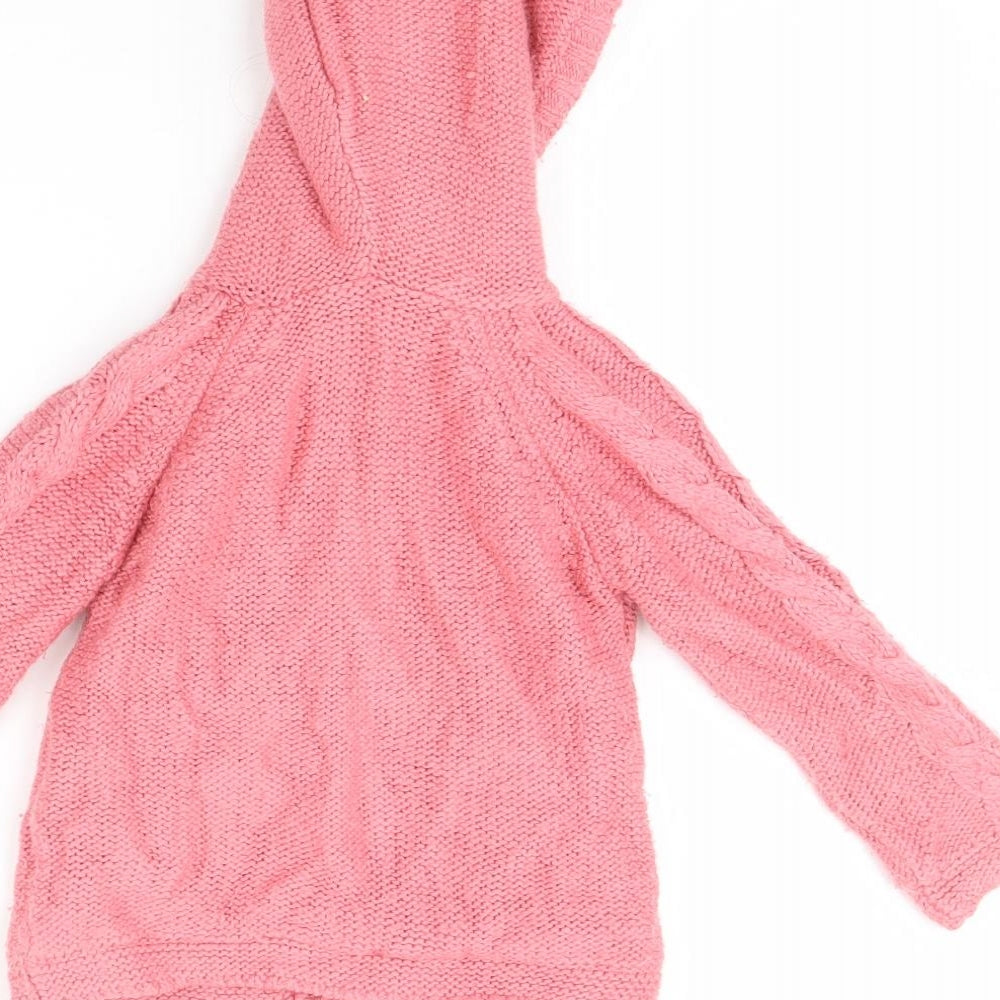 m&S Girls Pink Jacket Size 2 Years
