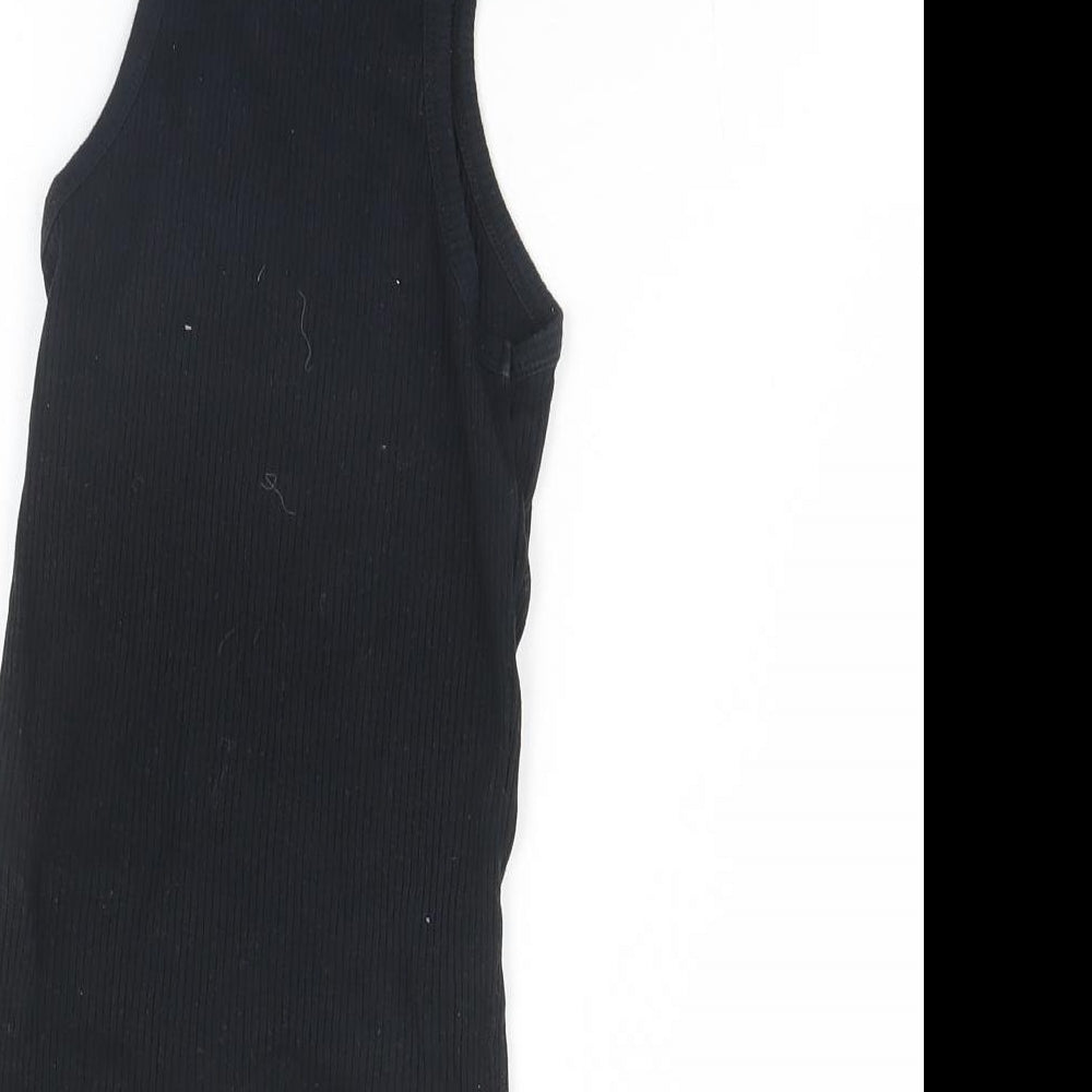 Topshop Womens Black Basic Tank Size 6