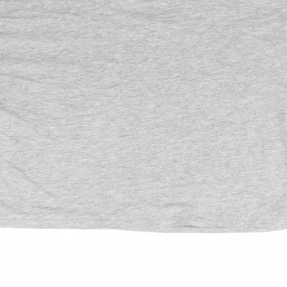 Divided Womens Grey Cropped T-Shirt Size S