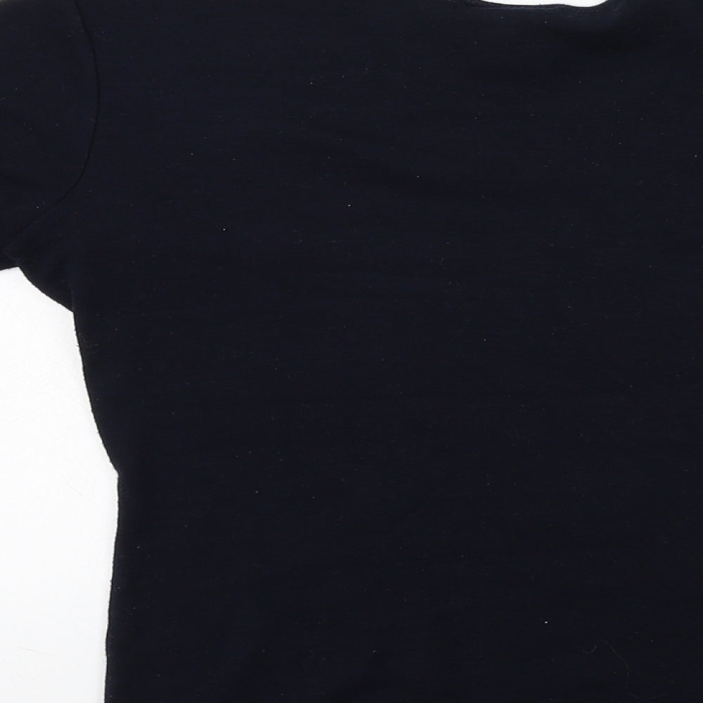 Goya Womens Blue Jersey Basic T-Shirt Size M