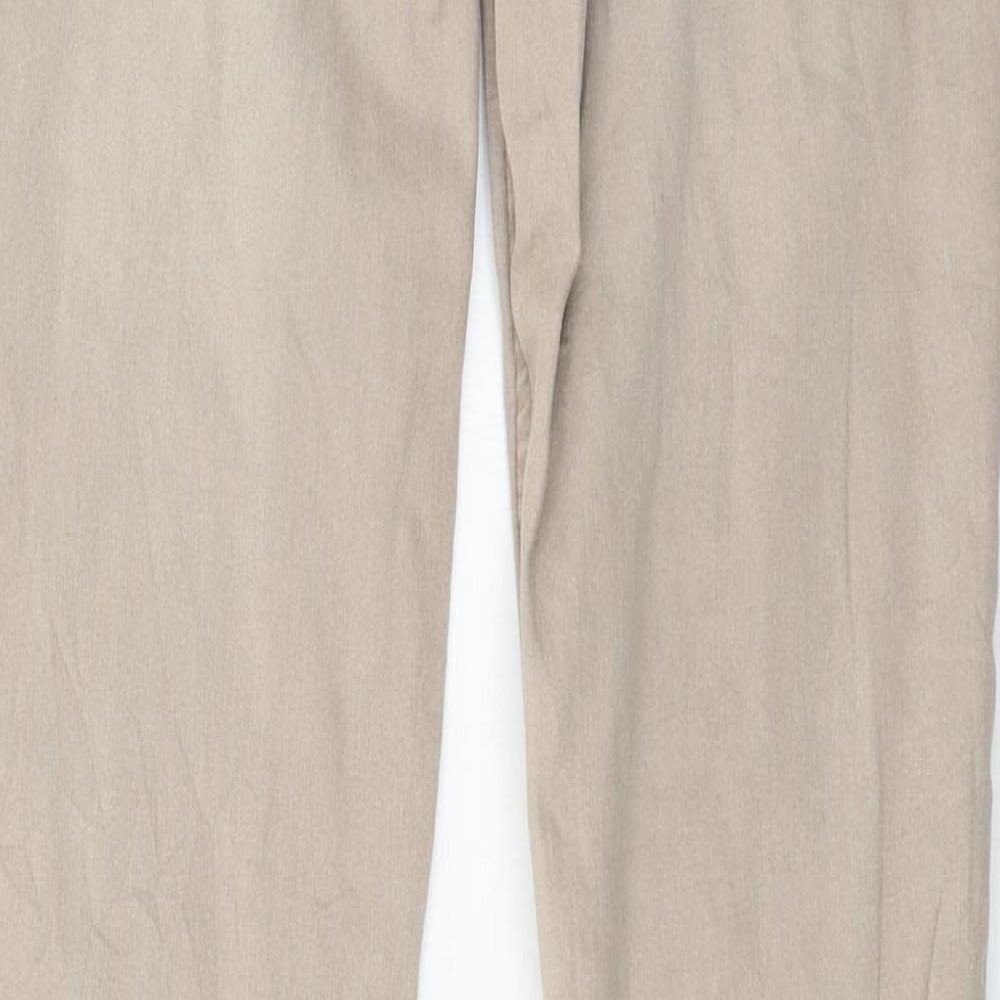 H&M Womens Brown Denim Straight Jeans Size 8 L29 in