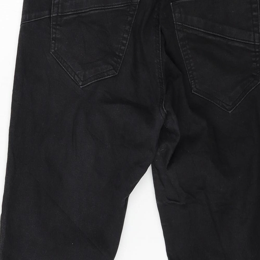 Imitz Womens Black Denim Straight Jeans Size 10 L24 in