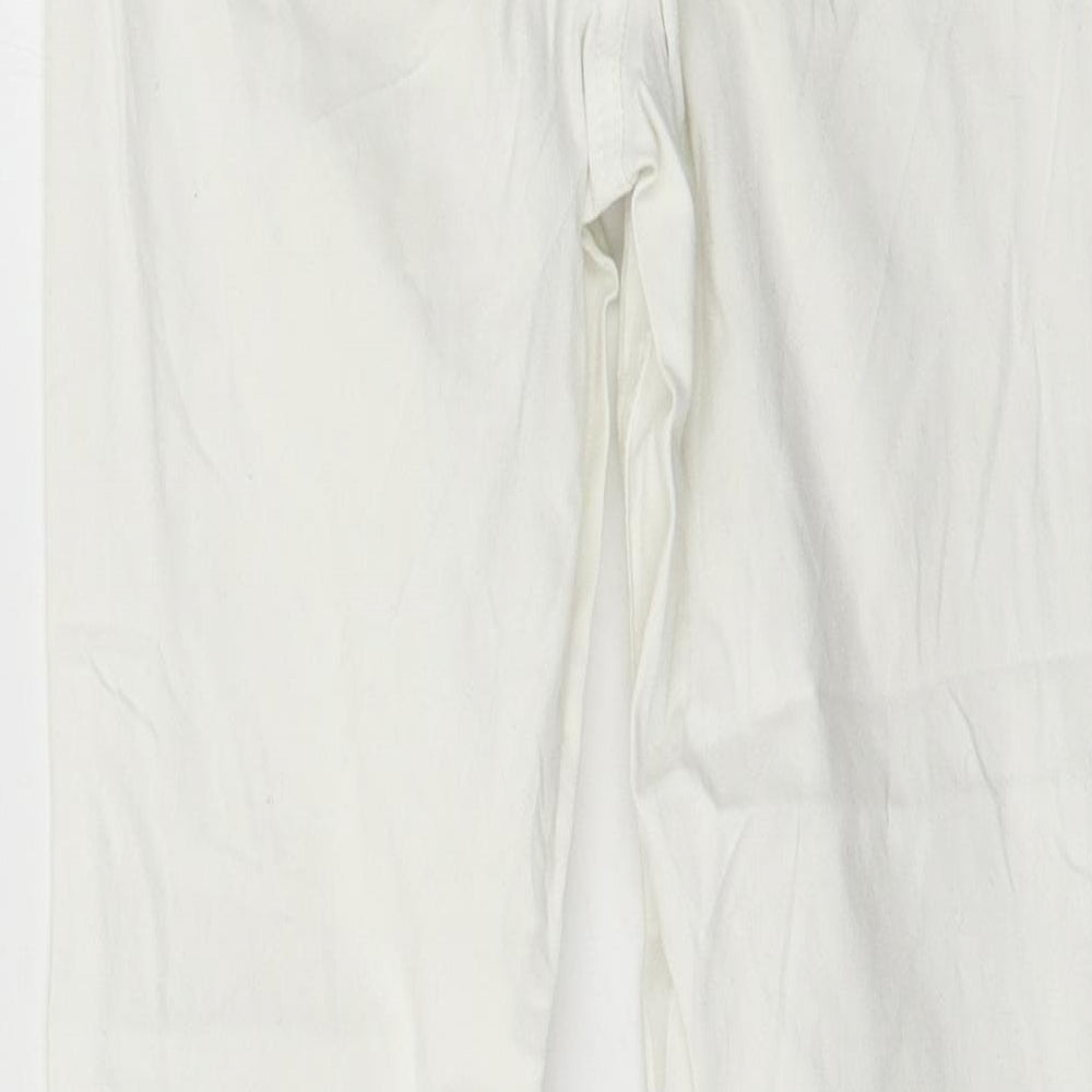 Camaïeu Womens White Denim Skinny Jeans Size 28 in L26 in