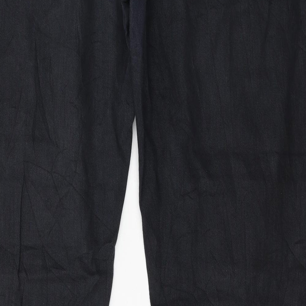 RESERVED Womens Grey Denim Straight Jeans Size 14 L20 in