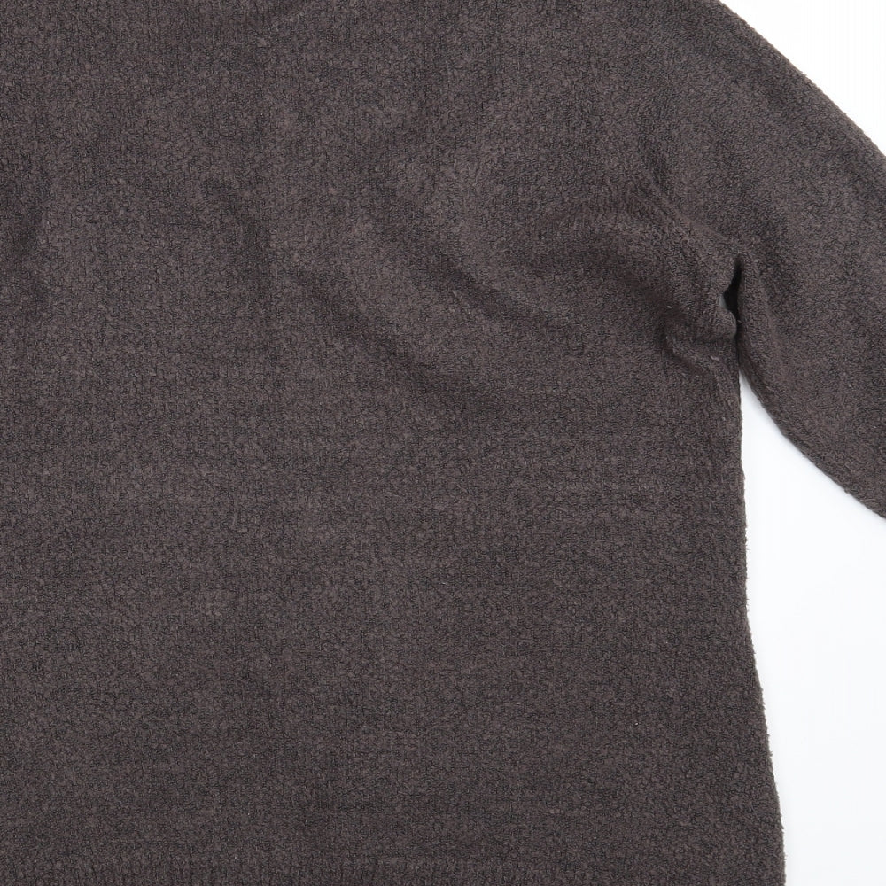 M & Co. Womens Brown Knit Pullover Jumper Size 2XL