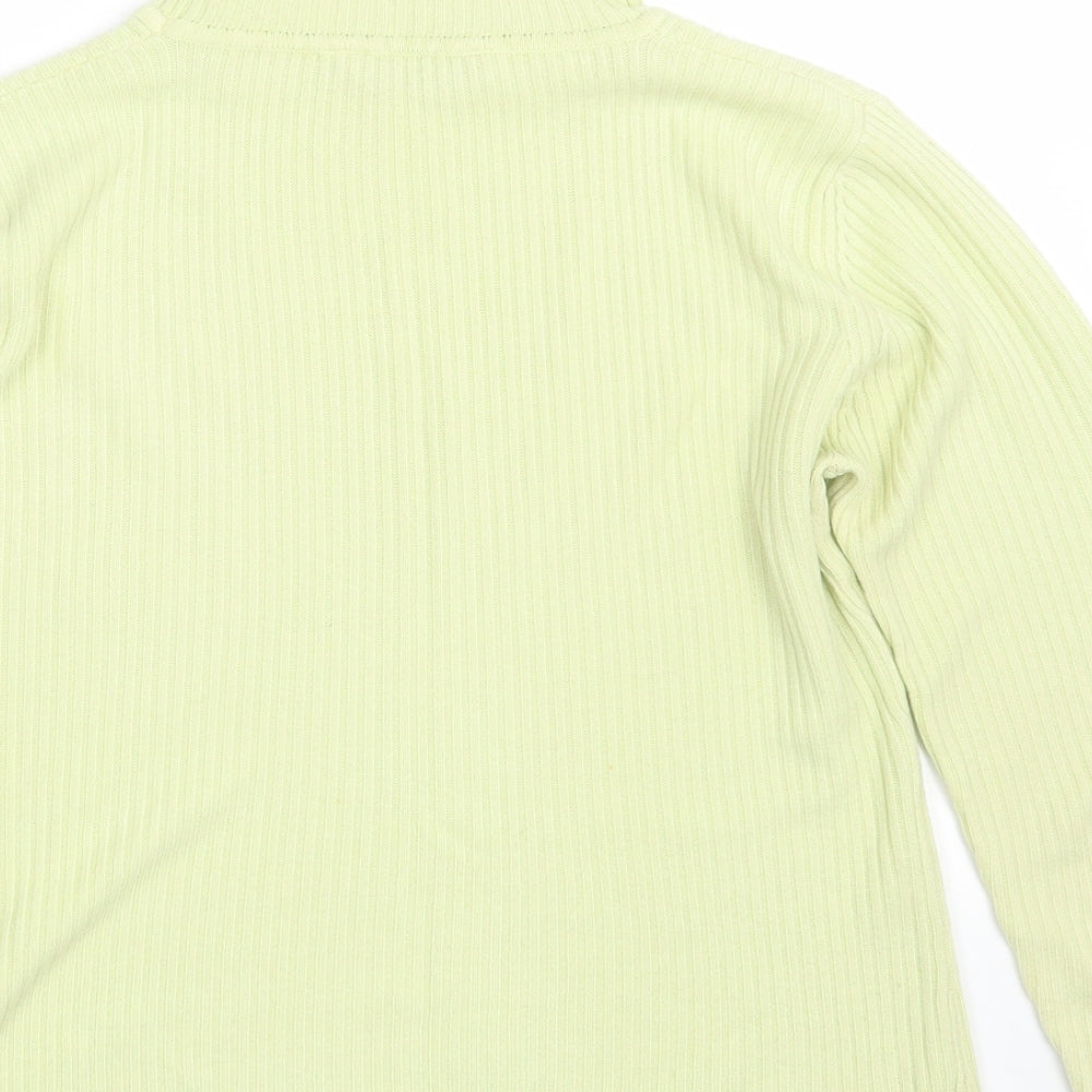 Dorothy Perkins Womens Yellow Knit Pullover Jumper Size 10
