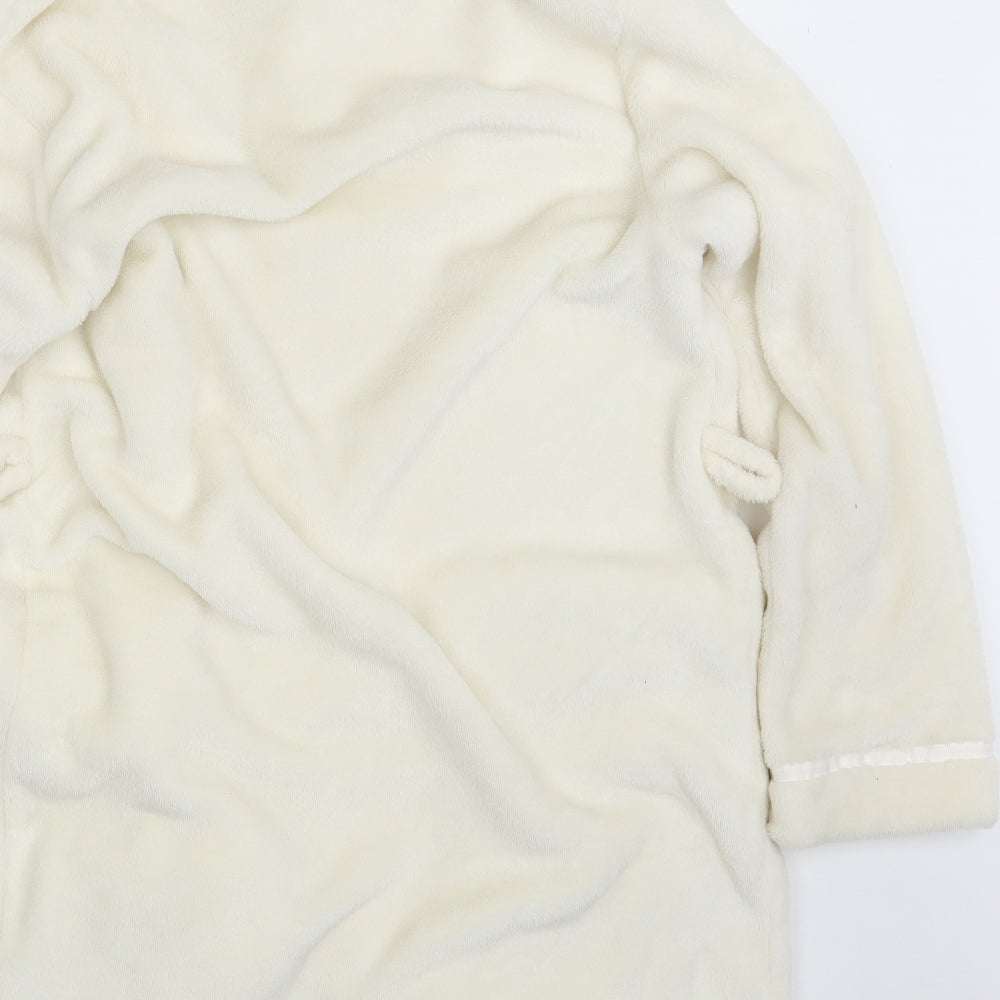 Dorothy Perkins Womens Ivory Solid Top Robe Size S