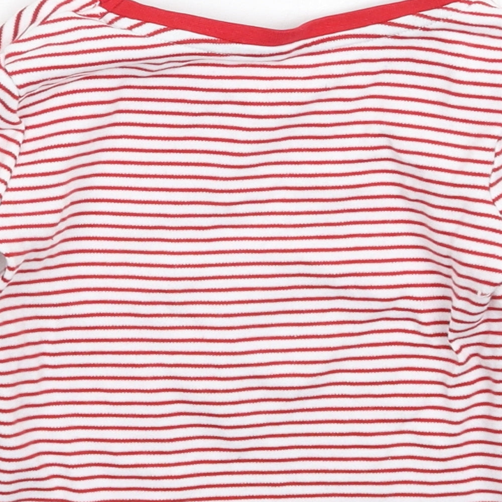 George Baby White Striped Pullover Jumper Size 18-24 Months