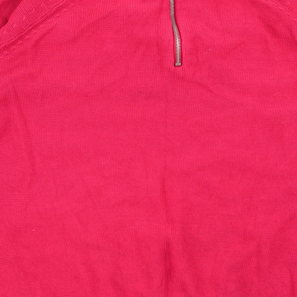 M&Co Womens Red Pullover Jumper Size 18