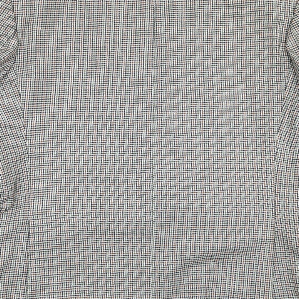 greenwoods Mens Multicoloured Houndstooth Jacket Blazer Size 42
