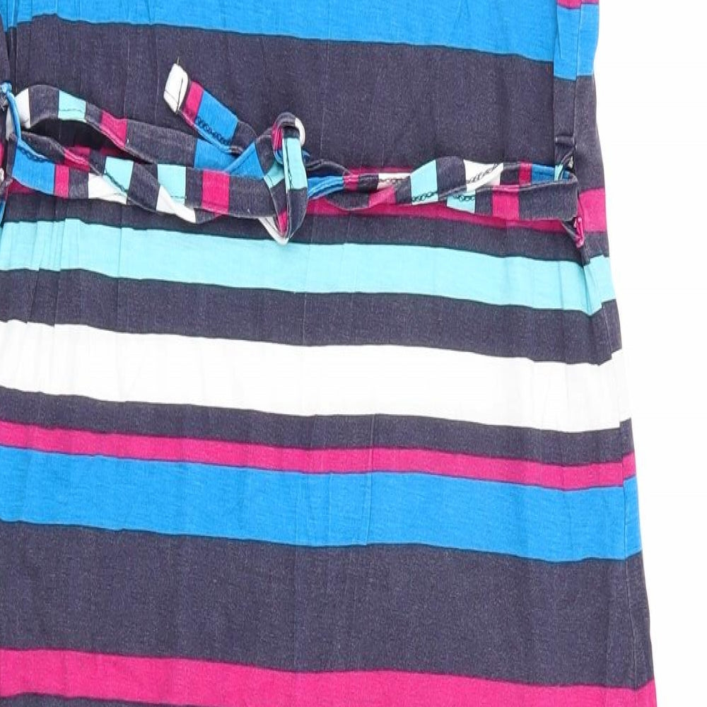 Studio Womens Multicoloured Striped Fit & Flare Size 12