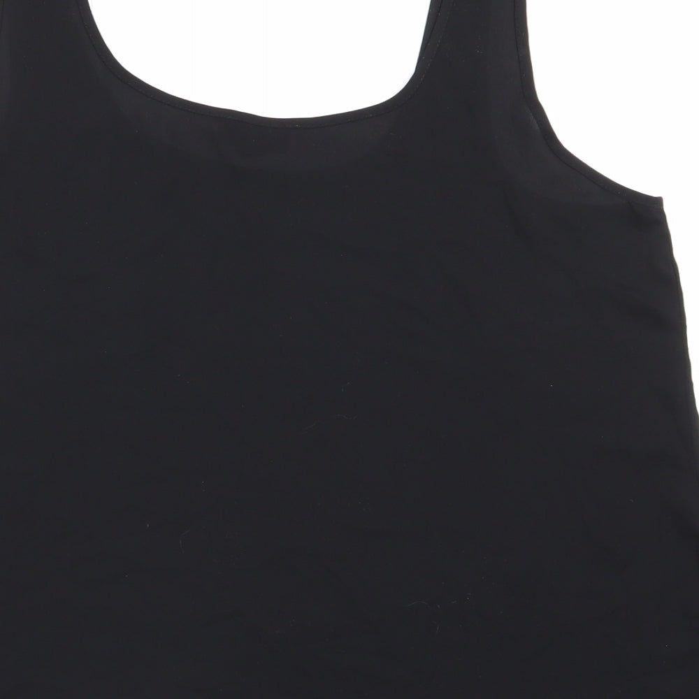 Topshop Womens Black Basic Tank Size 10