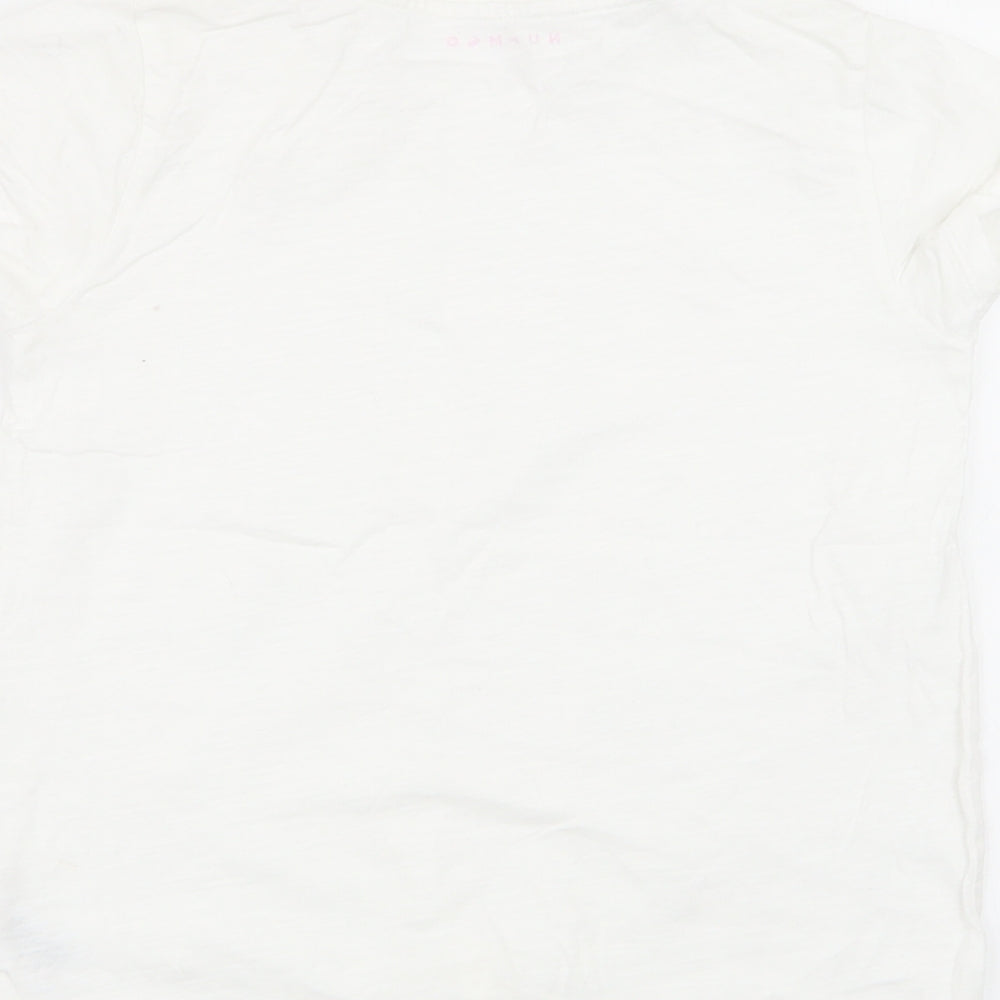 Nutmeg Girls White Basic T-Shirt Size 10-11 Years