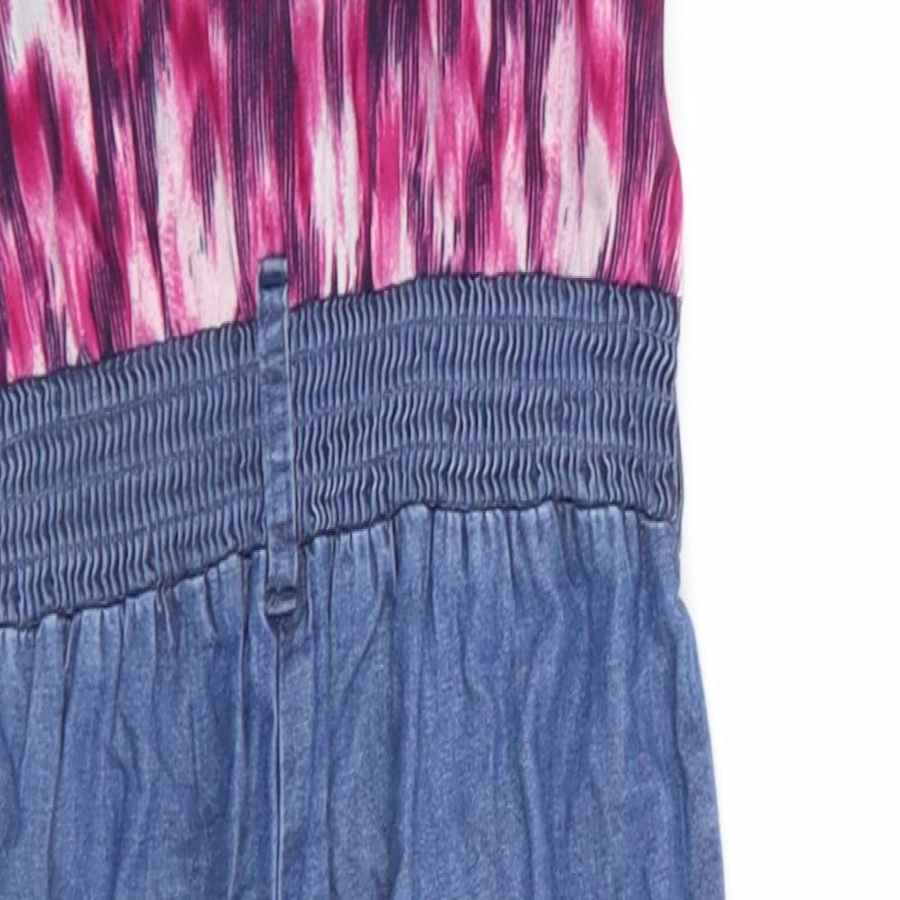 Matalan Girls Multicoloured Geometric Jumpsuit One-Piece Size 4 Years