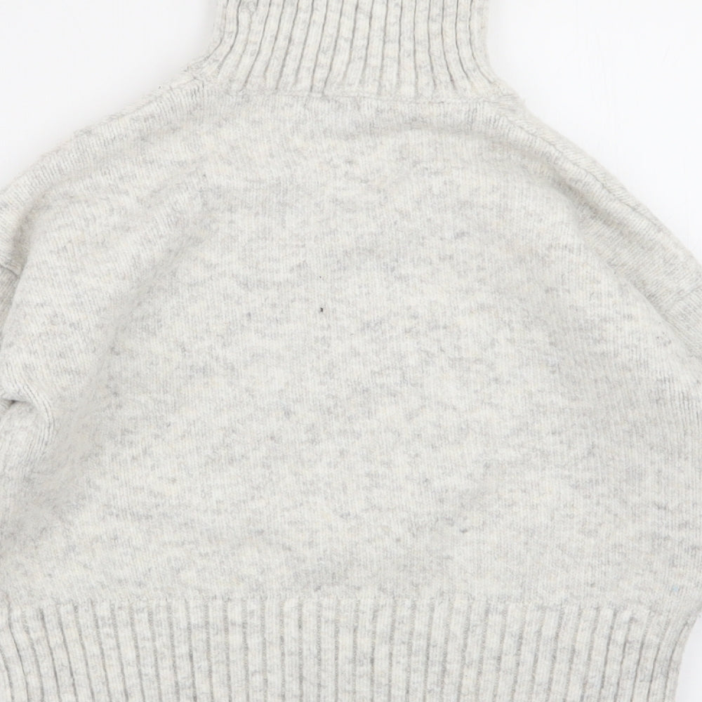New Look Womens Grey Pullover Jumper Size S