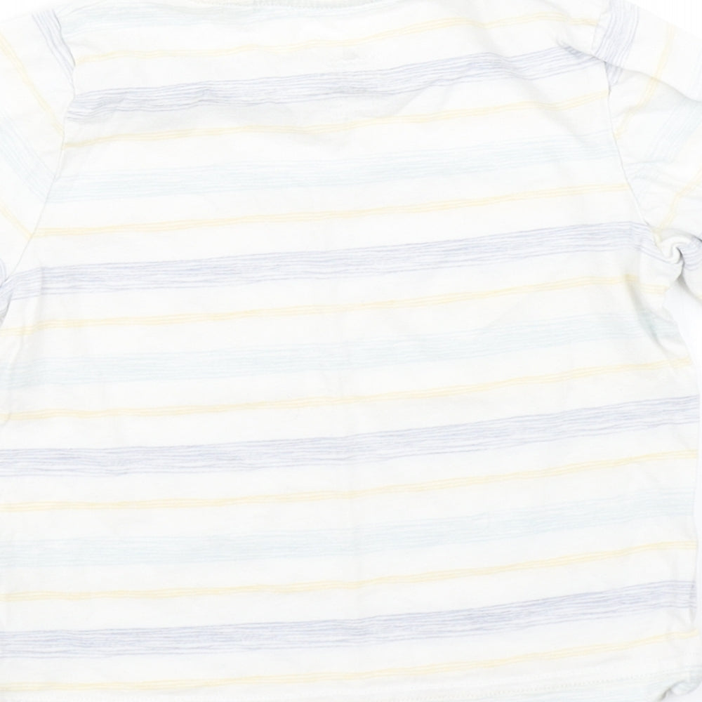 Lupilu Boys White Striped Basic T-Shirt Size 2-3 Years