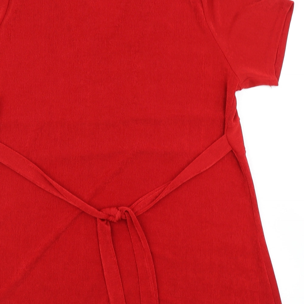 Emilia Classics Womens Red Basic T-Shirt Size XL