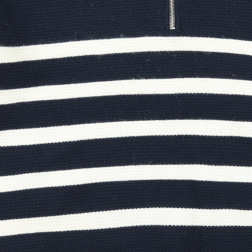 Atmosphere Womens Blue Striped Knit Pullover Jumper Size 14
