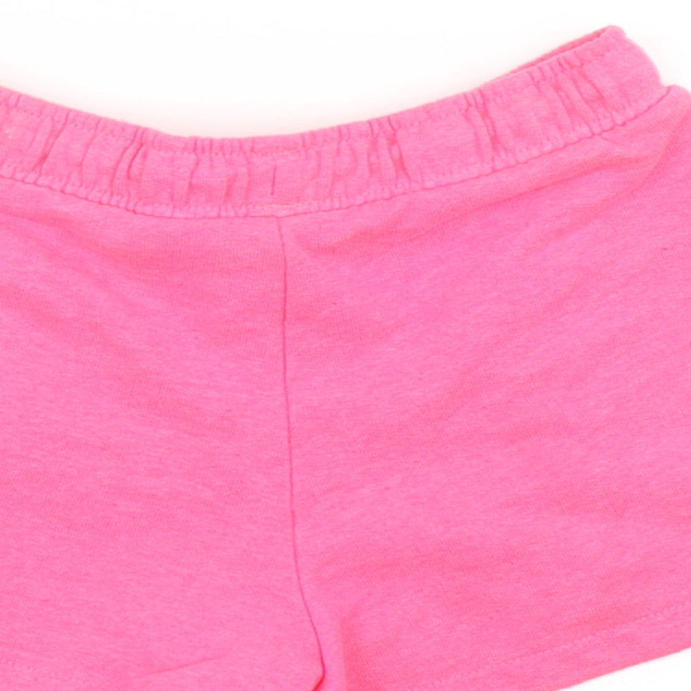 M&S Girls Pink Sweat Shorts Size 3-4 Years