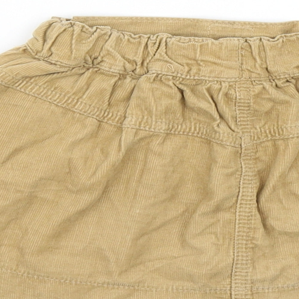 Next Girls Brown Corduroy A-Line Skirt Size 12-18 Months