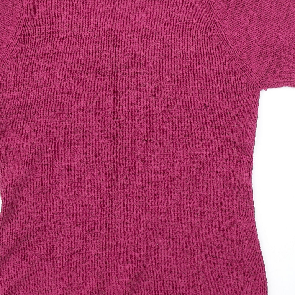 E-vie Womens Pink Knit Pullover Jumper Size 14