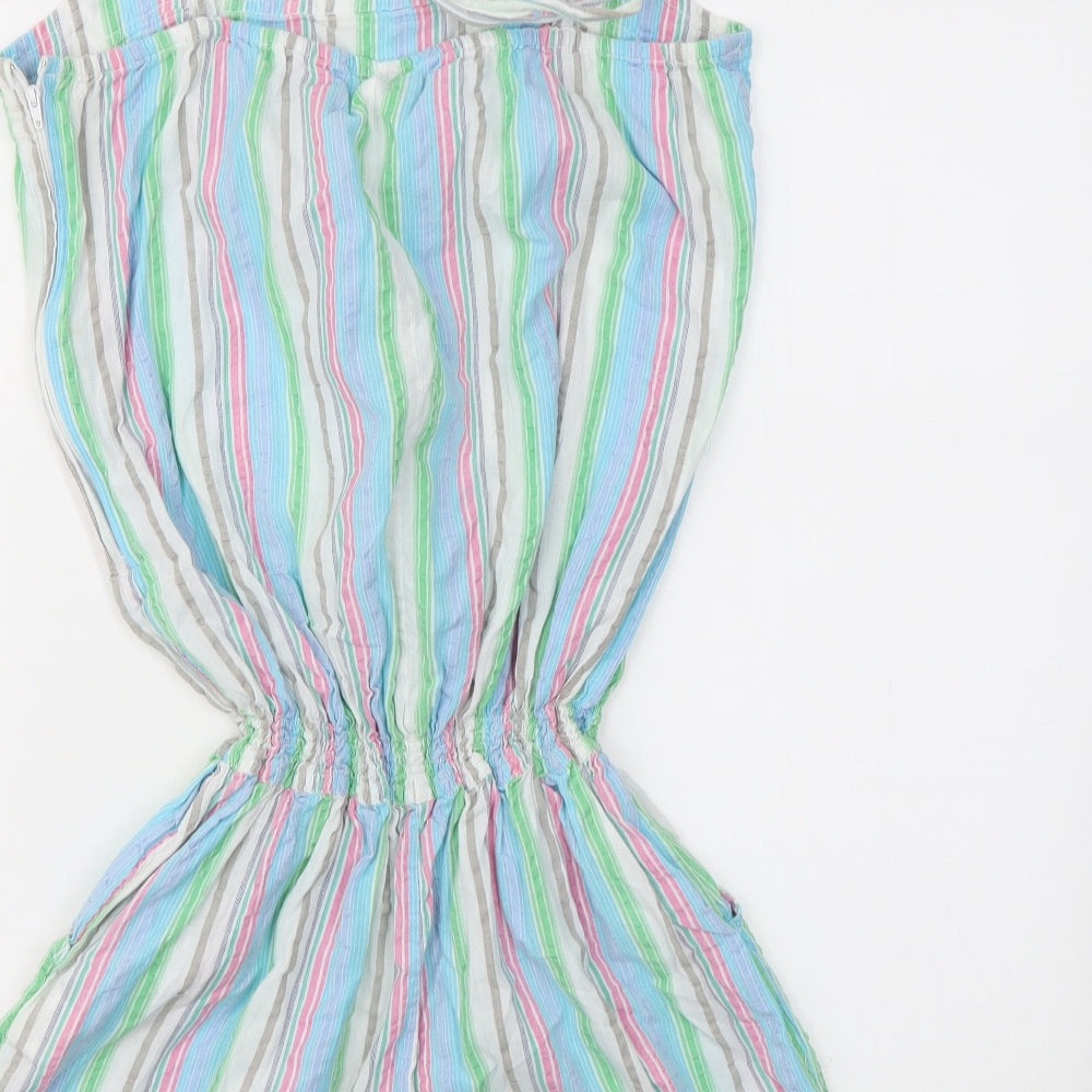 Papaya Womens Multicoloured Striped Jumpsuit One-Piece Size 12