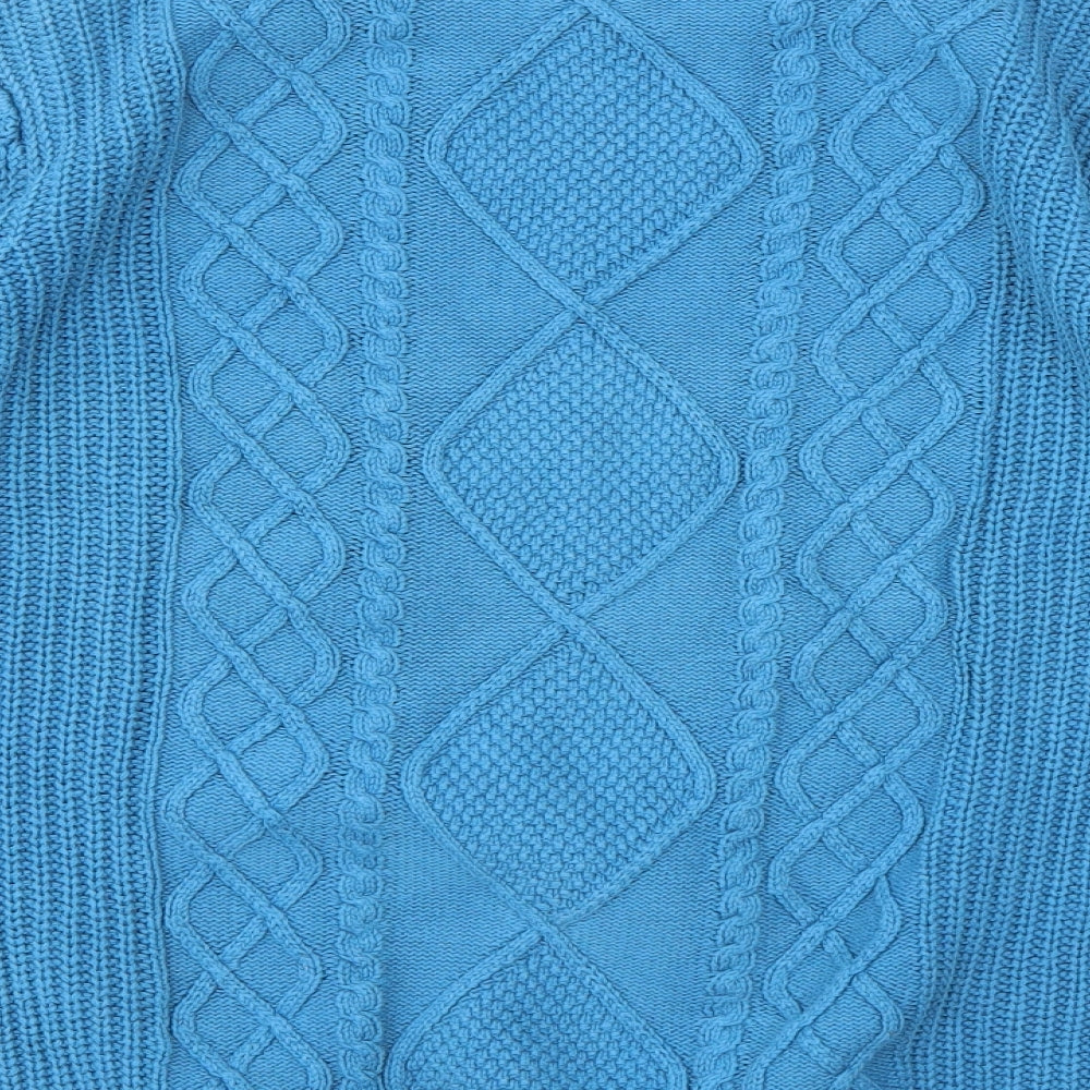 ISLE Womens Blue Pullover Jumper Size M