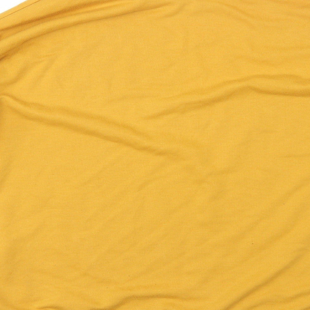 New Look Womens Yellow Pullover Sweatshirt Size 8
