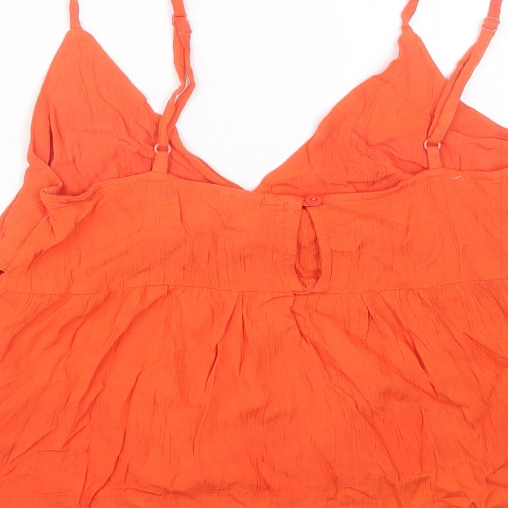 ASOS Womens Orange Basic Tank Size 8
