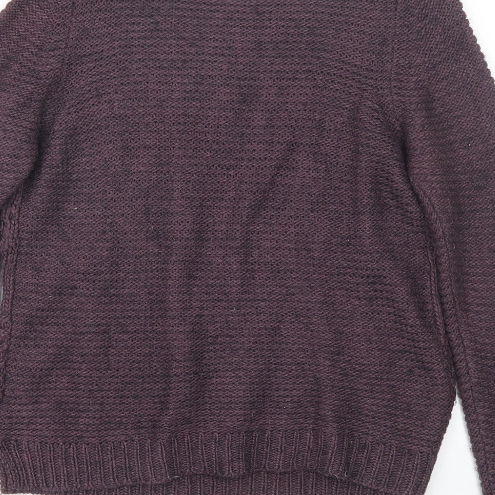 M&S Womens Purple Pullover Jumper Size 10