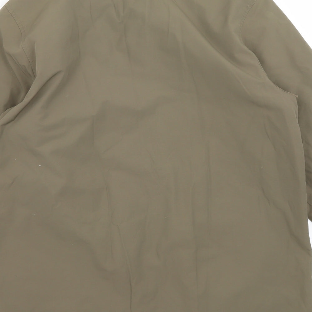 Danni Mac Womens Green Quilted Coat Size M