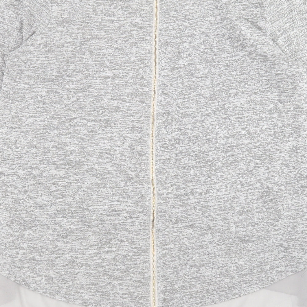 New Look Womens Grey Knit Pullover Jumper Size M