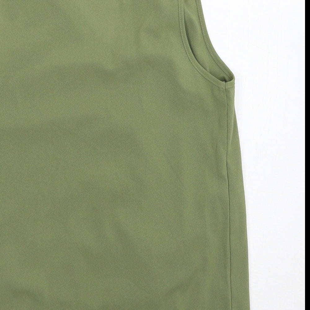 villa Womens Green Basic Tank Size XS