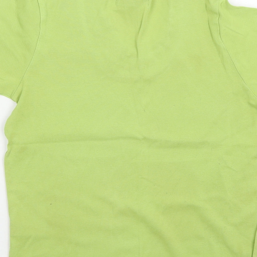 alexara Womens Green Basic T-Shirt Size 12