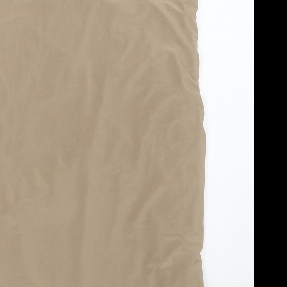 PRETTYLITTLETHING Womens Brown Basic Blouse Size 8