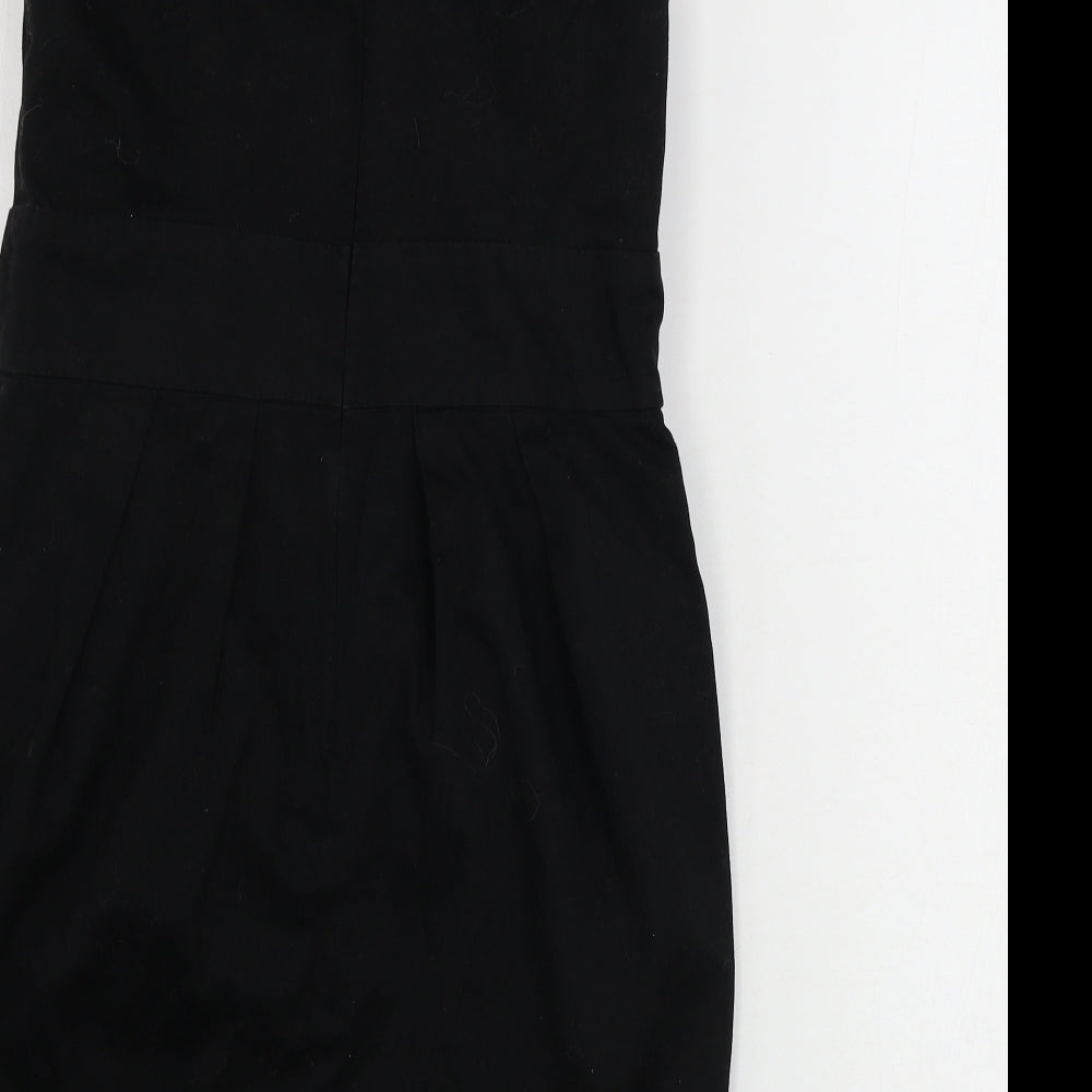 New Look Womens Black Houndstooth Bodycon Size 10