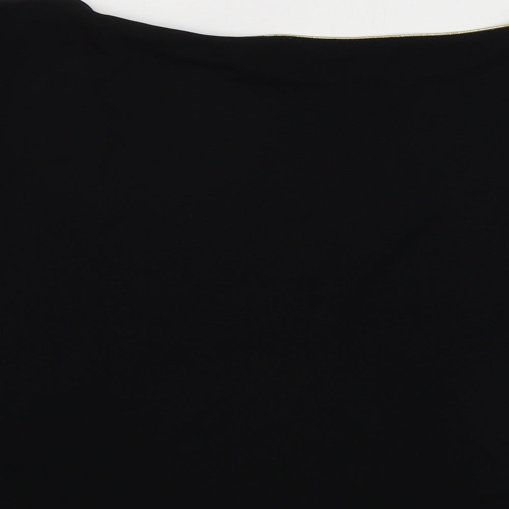 CMD Womens Black Basic T-Shirt Size L