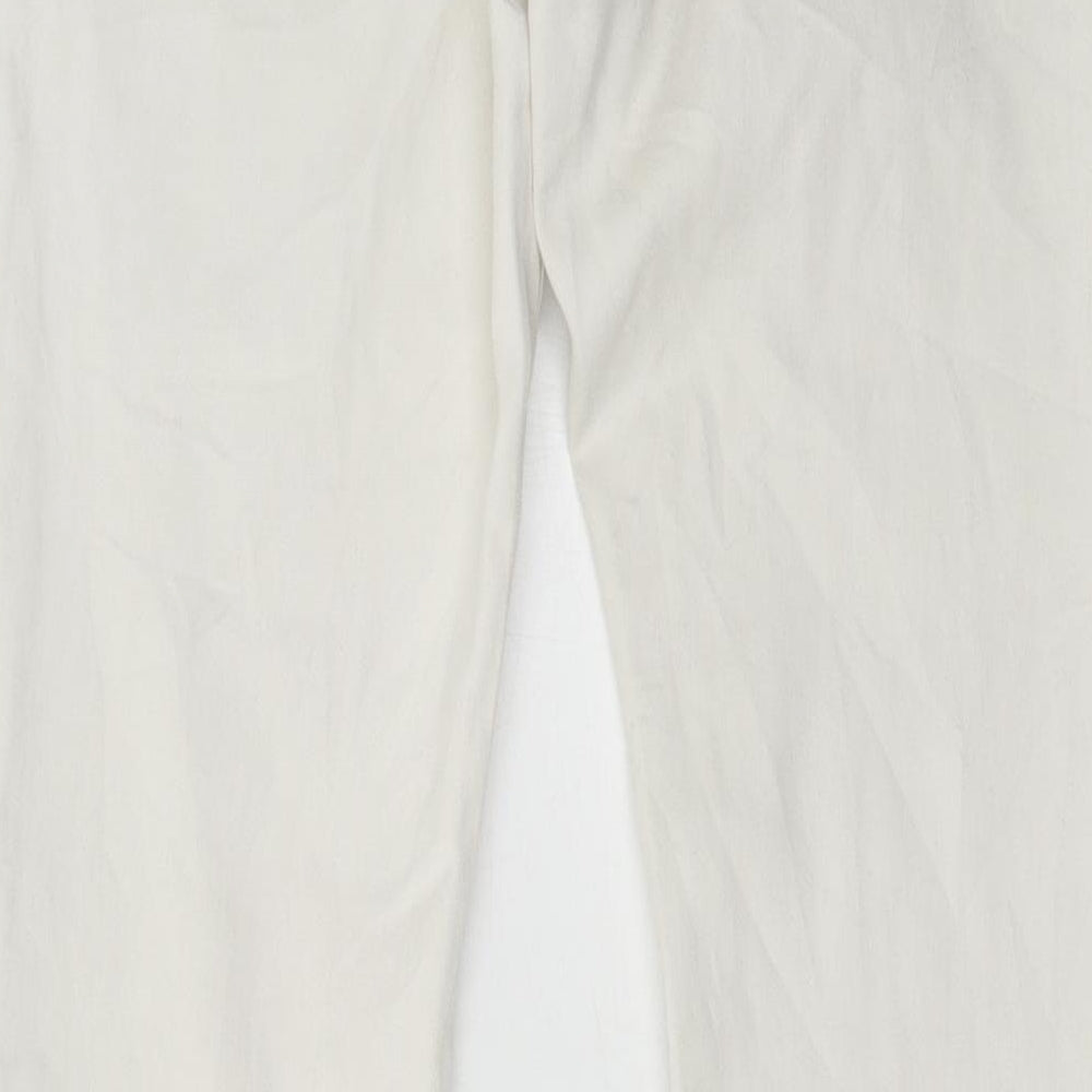LD Style Womens White Denim Skinny Jeans Size 8 L30 in