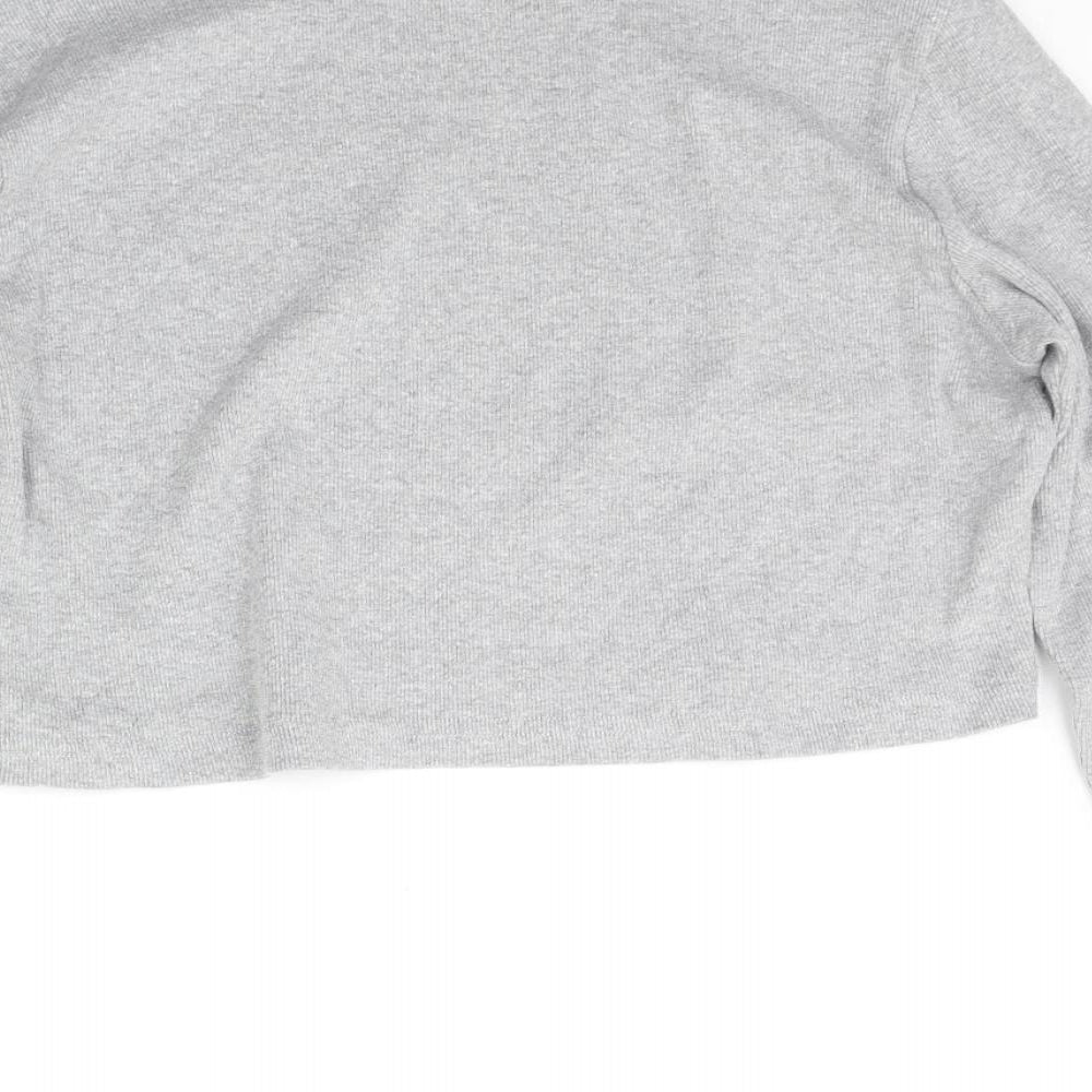 Missguided Womens Grey Basic T-Shirt Size 16