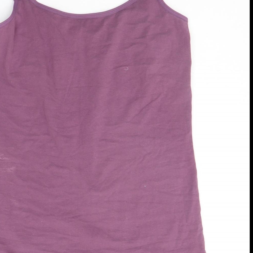 Marks and Spencer Womens Purple Basic Tank Size 14