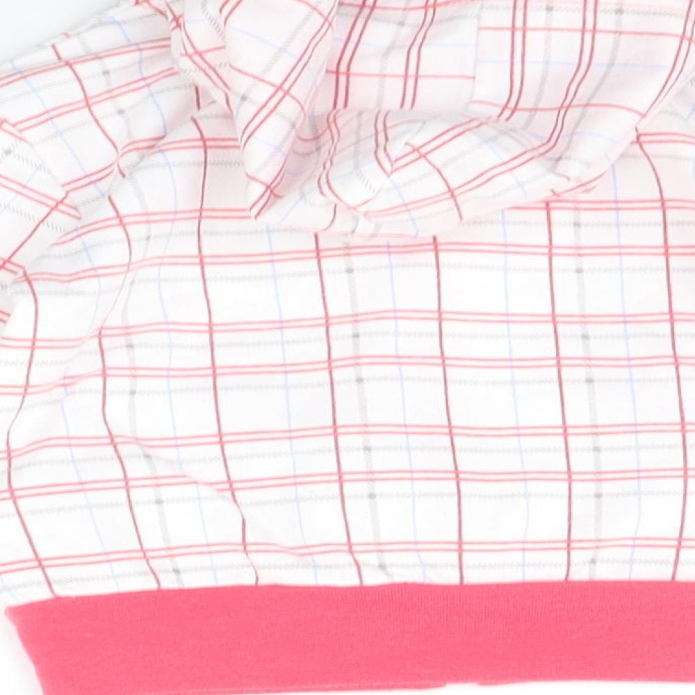 NAPOLEONE Girls White Check Jacket Size 2-3 Years