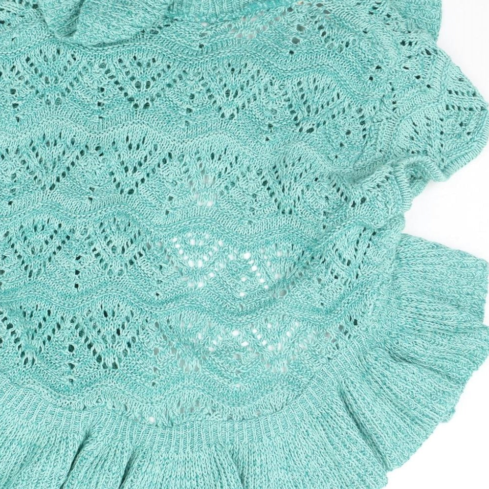 Preworn Womens Green Pullover Jumper Size 10