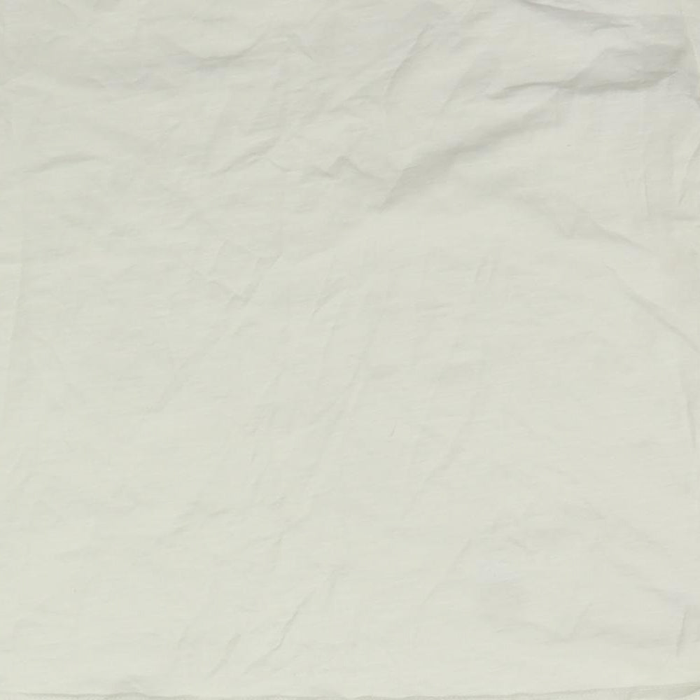 Oasis Womens Yellow Basic T-Shirt Size S